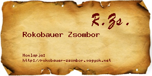 Rokobauer Zsombor névjegykártya