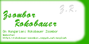 zsombor rokobauer business card